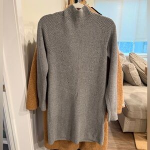 A&F Gray Mockneck Sweater Dress